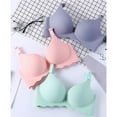 thumbnail image 4 of PENGXAING Wuffmeow Mode Femmes Aucune Trace Sans Acier Couleur Unie Recueilli Soutien-Gorge, 4 of 6