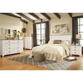 thumbnail image 3 of Bowery Hill Contemporary Queen/Full Panel Headboard in Whitewash, 3 of 8