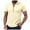 j-Beige16050, variant on LIIPEE Men Shirts Casual Short Sleeve Solid Color Stand Neck Buttons Shirts Male Fashion Regular Fit Tops Summer Holiday Comfortable Breathable Soft Daily Shirts,Beige,L