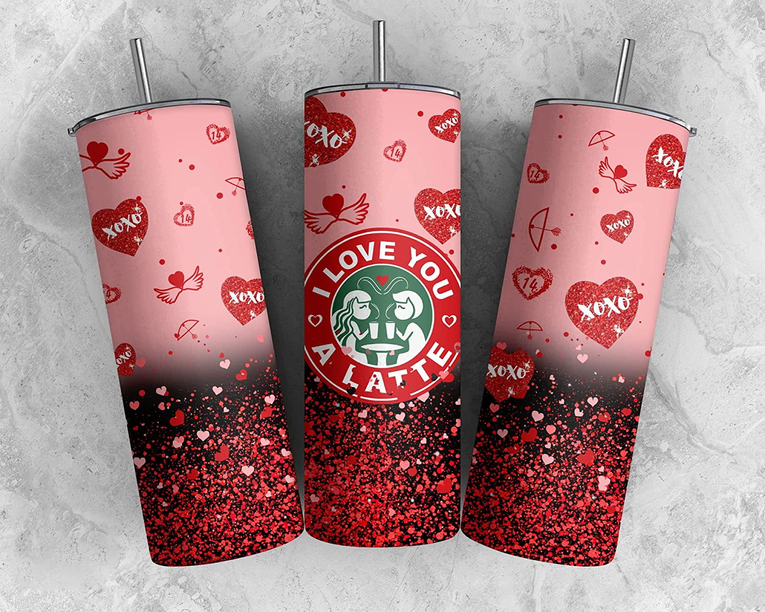 Valentines Day Tumblers – Plain&Simple