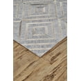 thumbnail image 2 of Feizy Fannin Transitional Geometric, Gray/Taupe/Ivory, 5' x 8' Area Rug Fade Resistant Sheen Mid-Century Modern Diamond Design Carpet for Living Dining Bed Room, 2 of 4