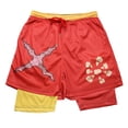 thumbnail image 1 of Pantalones cortos de rendimiento de Anime para hombre, estampado de Manga 2 en 1, pantalones cortos deportivos elásticos de compresión, secado rápido, entrenamiento de Fitness, Verano, 1 of 5