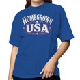 thumbnail image 2 of Smartprints Homegrown Usa Women's T-Shirt Royal Blue, Cotton, 5XL, 2 of 4