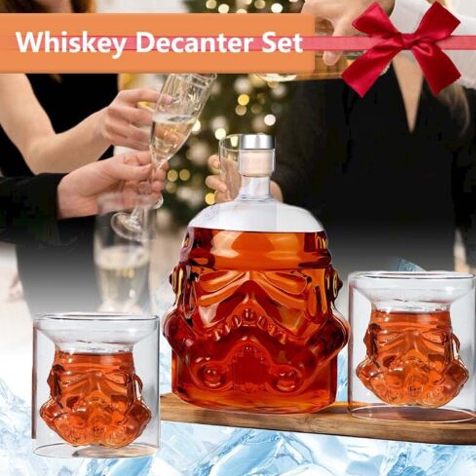 PYPIBAWLY Transparent Creative Whiskey Decanter Set