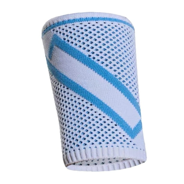 Muñequera deportiva para el sudor para hombres y mujeres. Blanco azul