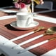 Teslin Gradient Set de Table Décoration PVC Western Set de Table Bol Coaster Hôtel Café-Foncé – image 2 sur 7
