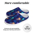 thumbnail image 6 of Fotbe Jellyfish colorful Pattern Women's Fuzzy Curly Fur Memory Foam Loafer Slippers Indoor Outdoor Slippers Winter Home Shoes-35/36, 6 of 7