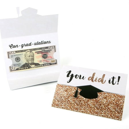 Gold - Tassel Worth The Hassle - Graduation Money Holder Cards - Set of 8