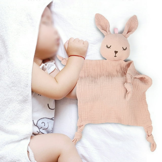 Manta de consuelo para bebé, manta de seguridad con forma de conejito, regalo suave para bebé, niño y niña, recién nacido