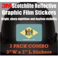 thumbnail image 2 of (x3) 3M Reflective Delaware Flag Stickers | Versatile & High Quality Safety Decals | Flag of Delaware Sticker Decals | Perfect for Hard hats, laptops, bikes, toolboxes and more!, 2 of 3