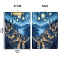 thumbnail image 3 of 12.5x9 Inch Acrylic Clipboard with Metal Clip – Single-Sided Print & Retractable Hook，A House under The Starry Sky, 3 of 8