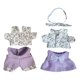 thumbnail image 4 of Mini Ropa para Muñecas perfke 6 Pulgadas Traje Accesorios Violeta, 4 of 9
