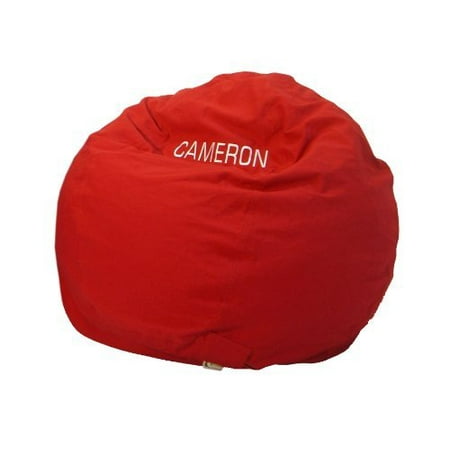 Bean Bag Chair Kid Size Personalized Embroidered Comfy Red