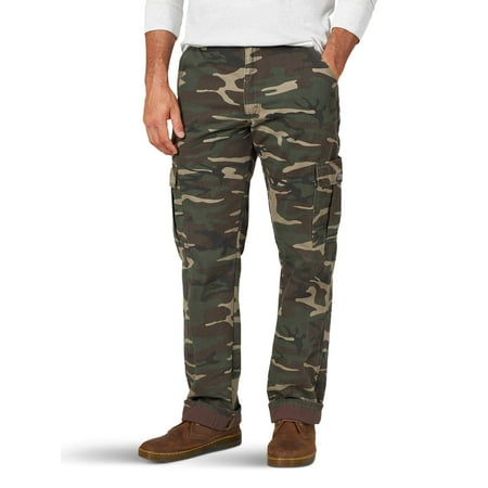 wrangler men's fleece lined cargo pant
