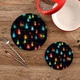 thumbnail image 2 of Christmas Lamp Light Post Trivet Mats Pot Holders Cotton Woven Non-Slip Heat Resistant for Hot Pots Pans Pats for Cooking Baking Set of 2, 2 of 7