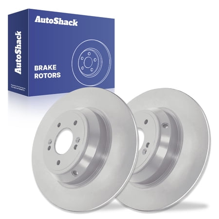 AutoShack Rear Brake Rotors for Genesis & Kia, G70 2020-2024 Stinger 2022-2023 G80 2018-2020, AWD RWD L4 2.0L 2.5L V6 3.3L - 12.99" (330 mm), 5-Lug