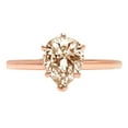 thumbnail image 7 of Solitaire Engagement Ring for Women - 1.5ct Simulated Champagne Diamond in 14K Rose Gold Promise Ring, 7 of 7
