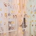 thumbnail image 4 of Cortina De Ventana Tulip Flower Yarn Sheer Ventana Cortina Bufanda Cortinas para Dormitorio (Naranja) Ndcxsfigh Libre de BPA, 4 of 8