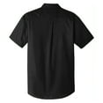 thumbnail image 6 of Yellow Rooster Men's Short Sleeve Carefree Poplin Shirts Deep Black XS, 6 of 6