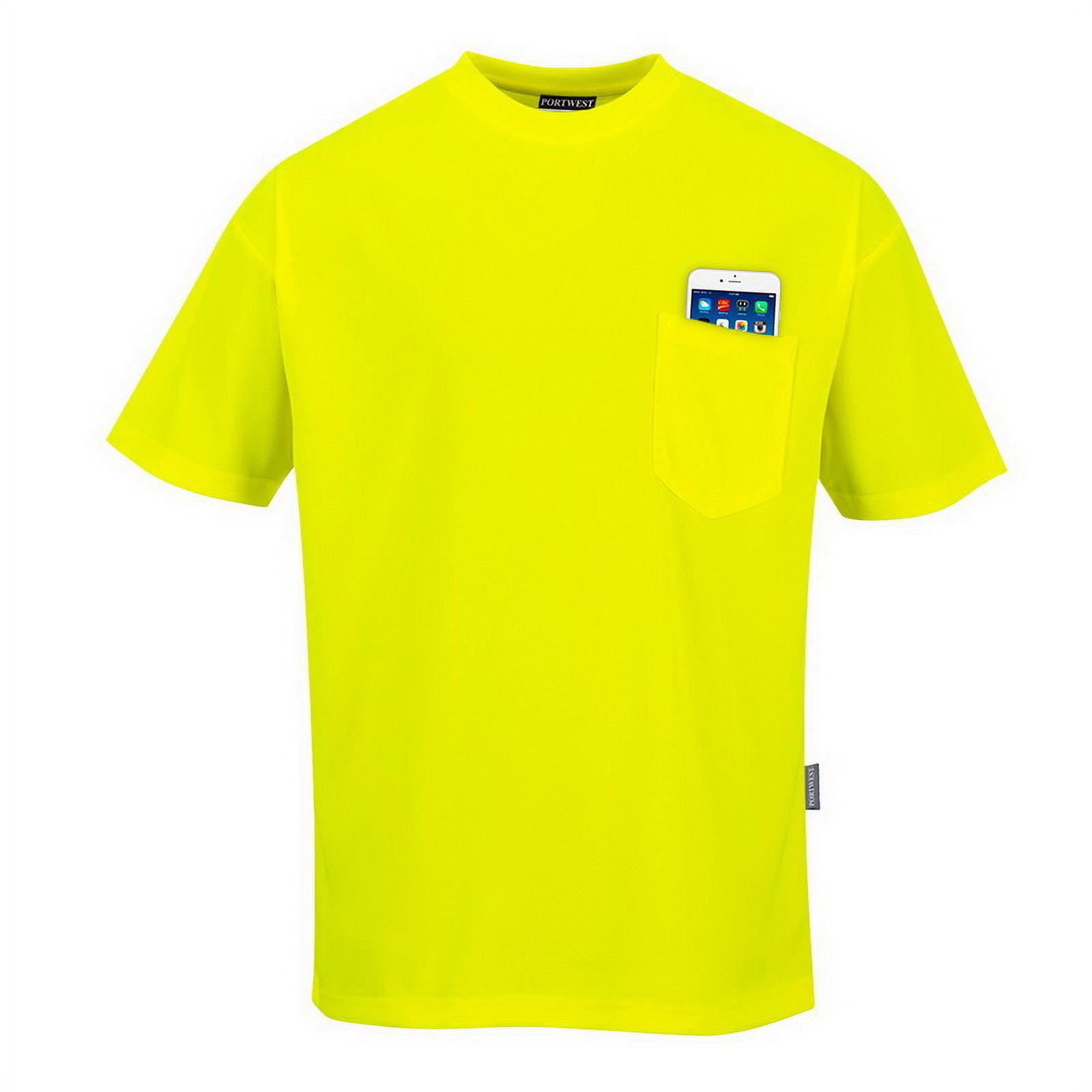 Portwest S578 Short Sleeve Pocket TShirtYellowXL