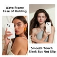 thumbnail image 4 of YINLAI iPhone 13 Case /iPhone 14 Case Compatible with Mag-safe,Translucent Wave Full Camera Protection Matte Phone Case for iPhone 14/iPhone 13 Case, Gray, 4 of 7