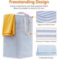 thumbnail image 1 of Lifewit Laundry Hamper Large Collapsible Laundry Baskets, Freestanding Waterproof Clothes Blue,72L, 1 of 7