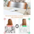thumbnail image 3 of Orange Grey Pillow Cases Body Size, Smooth Satin Pillowcase for Hair and Skin, Gray Farmhouse Modern Rustic Decorative Cooling Bed Pillow Covers with Zipper, 20x54 Inches, 3 of 5