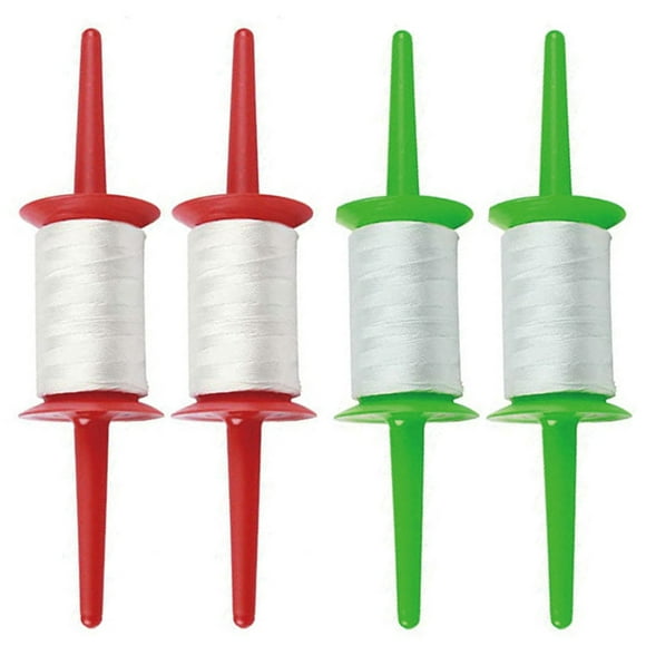 4PCS Plastic Kite Reel, Portable Kite Winder Kite Spool with 492ft Kite String