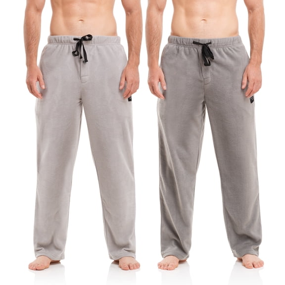 Brooklyn-Jax Men's Microfleece Pajama in 2XL-size and colors Charcoal, GREY