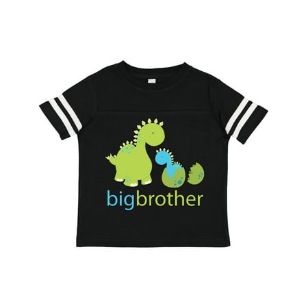 

Inktastic Happy Dinosaur New Big Brother Gift Toddler Boy Girl T-Shirt
