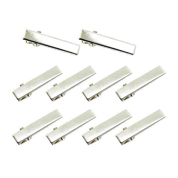 Pinza para el cabello de una sola punta 10pcs Pinza de cabellero de de Un Diente en Fornituras de Joyería para El Cabello - 3.2cm