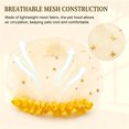 thumbnail image 3 of Pet Cat Head Net, Breathable Mesh Head Cover Protector for Small Dog Cat, Anti-Scavenging Muzzle Mask Elastic Net with Quick Release Buckle for Walking,Yellow - 1pc, 3 of 7