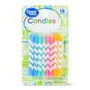 Great Value Celebration Chevron Candles, Assorted Colors, 16 Count