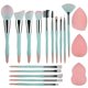thumbnail image 1 of Pink blue gradient makeup brushes and makeup sponges set makeup brushes set natural synthetic eye shadow foundation make-up brush set professional mak, 1 of 4