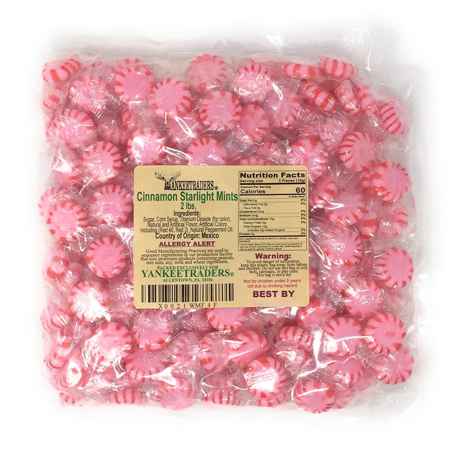 Cinnamon Starlight Mints - 2 lbs