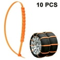 thumbnail image 1 of 10 PCS Emergencia Antideslizante Barro Nieve Supervivencia Tracción Cadenas de Neumáticos de Automóvil Cadenas de Seguridad para Auto Camión SUV Conducción de Emergencia en Invierno Cinturones de, 1 of 8