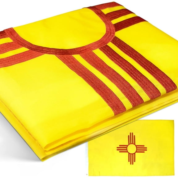 Anley EverStrong Series Embroidered New Mexico State Flag 3x5 Feet - New Mexico NM Flags