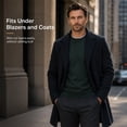 thumbnail image 4 of AZoiNM Men's Crewneck Sweater, Lightweight Soft Knit Pullover Sweater, Long Sleeve Casual Classic Ribbed Trim Sweater for Fall Winter, 4 of 7