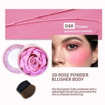 Kokovifyves Flower Leaf Inspired Facial Powder and Constructible Colors Women with Light Cheek Makeup