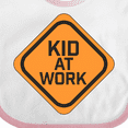 thumbnail image 4 of Inktastic Kid at Work Construction Sign Boys or Girls Baby Bib, 4 of 4