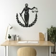 thumbnail image 5 of LaModaHome Exclusive Lady Justice Figure Metal Wall Art – Durable & Artistic Metal Wall Art for Home and Office Decor, Perfect for Any Interior Design Aesthetic, 5 of 5