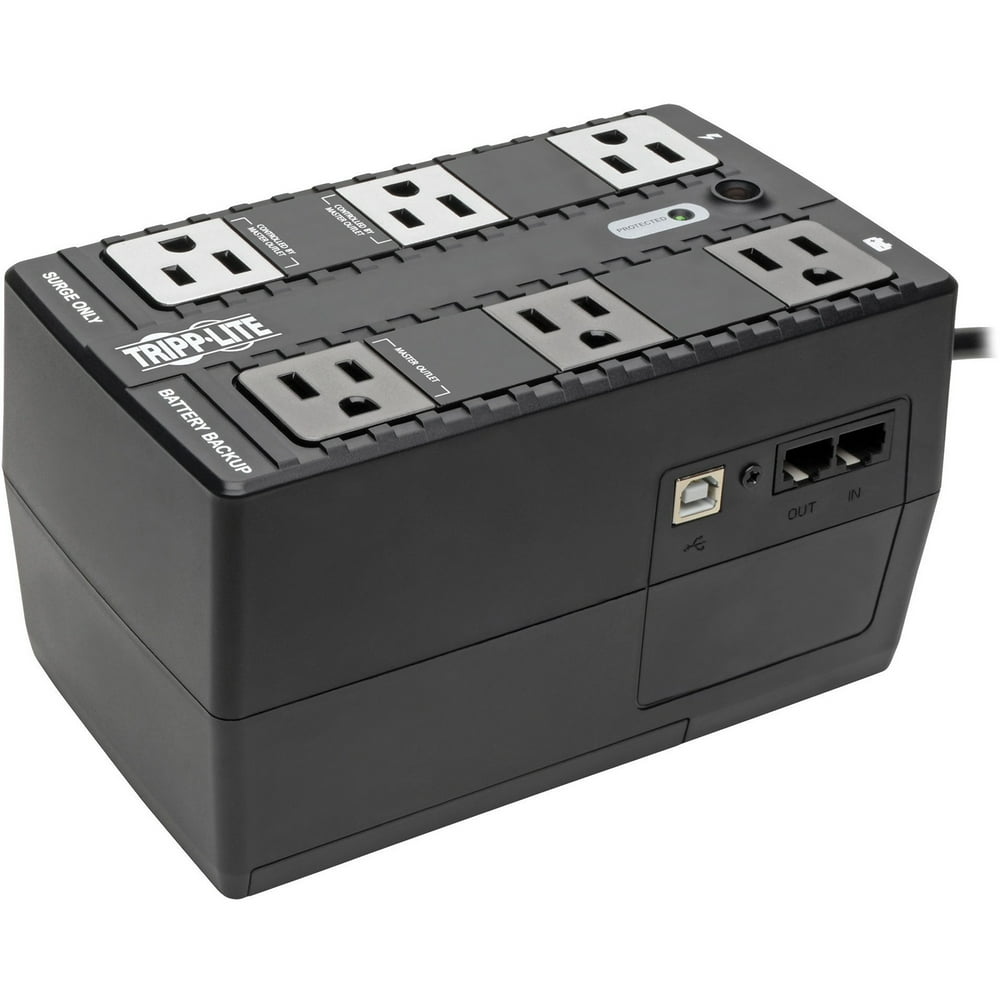 Tripp Lite ECO Series 6Outlet 350VA/180Watt USB UPS System Walmart