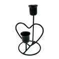 thumbnail image 1 of Candelabro de corazón Fernando Manualidades Estilo vintage Portavelas negro, 1 of 6