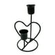 thumbnail image 1 of Vela candelabro decoración soporte velas cónicas arte decoración para mesa de cena Negro Zulema Portavelas, 1 of 6