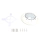 thumbnail image 1 of Lámpara para piscina de plástico IP68 resistente al agua SMD2835 LED iluminación subacuática AC12V luz blanca 18W 1800LM, 1 of 5