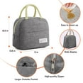 thumbnail image 2 of KABB  Lunch Bag for Women Set of 2, Men Insulated Lunch Box for Adult Reusable Lunch Tote Bag (Grey), 2 of 7