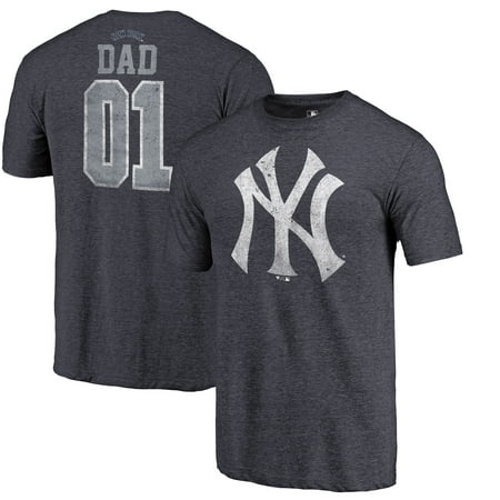New York Yankees Fanatics Branded 2019 Father's Day Greatest Dad Tri-Blend T-Shirt - (Best Yankee Swap Gifts 2019)