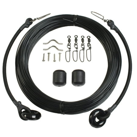 Lees Deluxe Rigging Kit - LEE'S DELUXE RIGGING KIT 37' MAX LENGTH BLACK MONO SINGLE