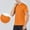 Orange, variant on Activewear Running Men's Solid Color Stretch Short Sleeve Round Neck Performance Top Casual Fashion Elastic Breathable Quick-Dry Slim-Fit Running Fitness Tee Workout Training