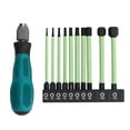 thumbnail image 2 of Hex Bit Set, Black Phosphorus Coating H1.5 To 12 Self Locking Handle S2 Steel Screwdriver Bit  High Hardness 11 Pcs Kit  for Furniture Maintenance, 2 of 8